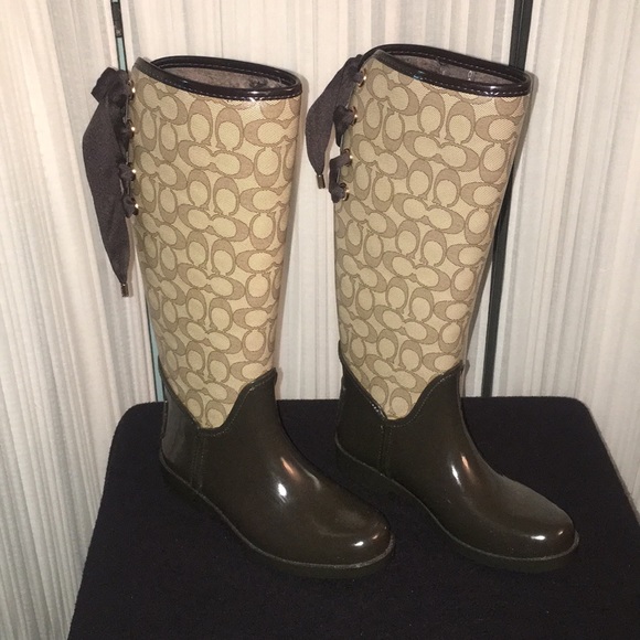 Coach Rain Boots - Picture 1 of 5